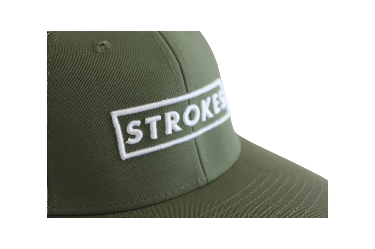 Strokes Golf Trucker Cap in Olive Green strokesgolf