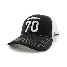 Sub 70 Aberdeen Curved Brim Cap - Adjustable Black / White Sub 70