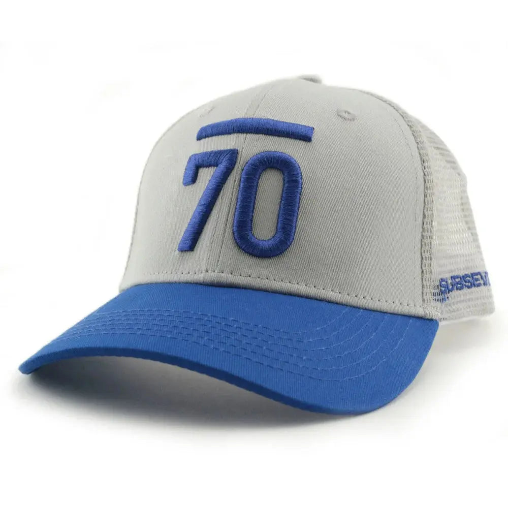 Sub 70 Aberdeen Curved Brim Cap - Adjustable Blue / Grey Sub 70