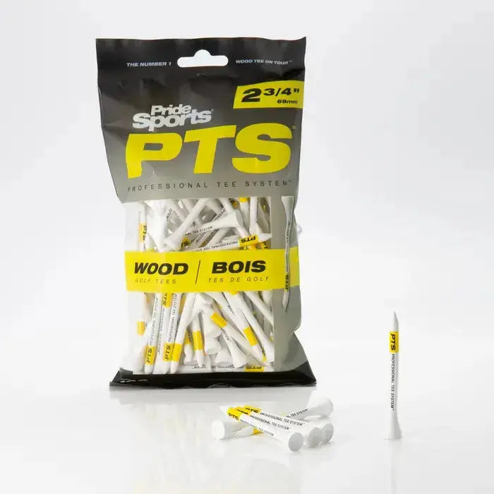 Pride Tee System Wooden Tee Yellow 100 Pk